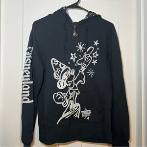 Disney Parks Mickey Mouse Believe in Magic Sweatshirt Jacket Hoodie Womens Sz L